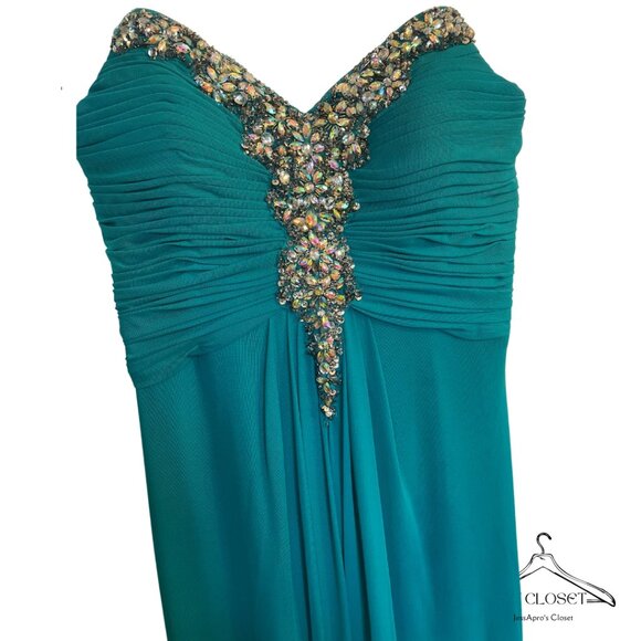 Laura Sweetheart Embellished Gown Size 6 - Picture 3 of 11